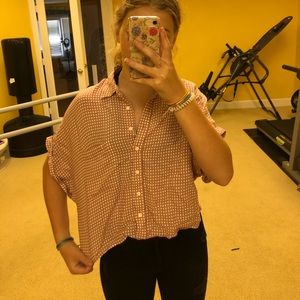 forever 21 button up tee